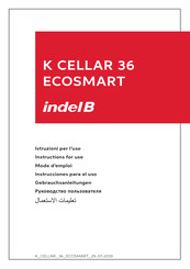 Indel B K CELLAR 36 ECOSMART Mode D'emploi