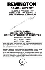 Remington 111409-01 Manuel D'utilisation Et D'entretien