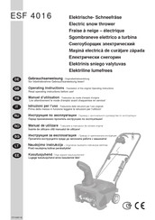 IKRA ESF 4016 Manuel D'utilisation