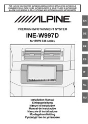 Alpine INE-W997D Manuel D'installation