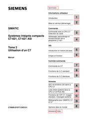 Siemens SIMATIC C7-621 Manuel