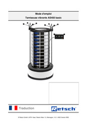 Retsch AS 450 Mode D'emploi