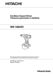 Hitachi WH 14DAF2 Mode D'emploi