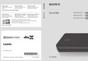 Sony HT-X9000F Manuel D'instructions