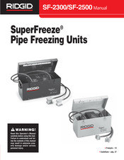 RIDGID SuperFreeze SF-2500 Manuel D'utilisation