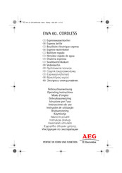 AEG Electrolux EWA 60 CORDLESS Série Mode D'emploi