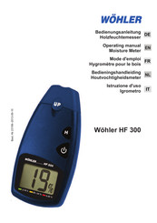 Wohler HF 300 Mode D'emploi