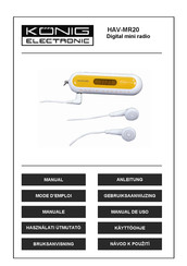 König Electronic HAV-MR20 Mode D'emploi