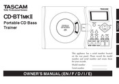 TEAC PROFESSIONAL TASCAM CD-BT1MKII Manuel D'utilisation