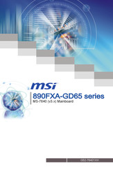MSI 890FXA-GD65 Série Mode D'emploi