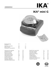 IKA 20000005052 Mode D'emploi