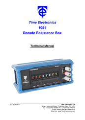 Time Electronics 1051 Mode D'emploi