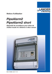 LANCIER Monitoring PipeAlarm2 Notice D'utilisation