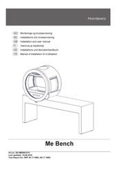 Nordpeis Me Bench Manuel D'installation Et D'utilisation