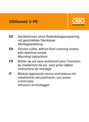 OBO Bettermann UDHome2 U PE Instructions De Montage