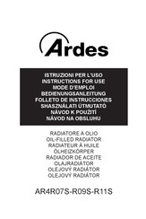 ARDES AR4R07S-R09S-R11S Mode D'emploi