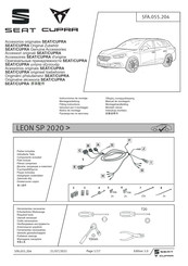 Seat CUPRA 5FA.055.204 Instructions De Montage