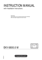 Kuppersbusch EKV 6800.0 M Manuel D'instructions