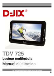 D-JIX TDV 725 Manuel D'utilisation