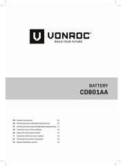 VONROC CD801AA Traduction De La Notice Originale