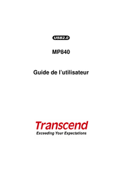Transcend MP840 Guide De L'utilisateur