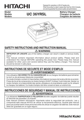 Hitachi UC 36YRSL Instructions De Sécurité Et Mode D'emploi