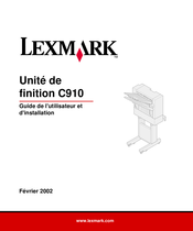 Lexmark C910 Guide De L'utilisateur Et D'installation