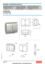 Franke STRX619E Notice De Montage Et De Mise En Service