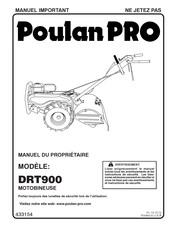 Poulan Pro DRT900 Manuel Du Propriétaire