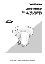 Panasonic WV-NS202AE Guide D'installation