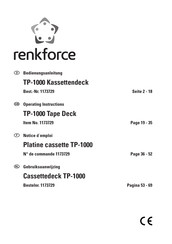 Renkforce TP-1000 Notice D'emploi