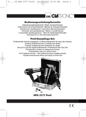 Clatronic HPS 2777 Profi Mode D'emploi & Garantie