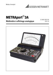 Gossen MetraWatt METRAport 3A Mode D'emploi