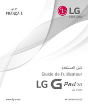 LG G Pad 7.0 Guide De L'utilisateur