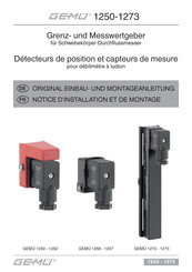 GEMÜ 1250 Notice D'installation Et De Montage