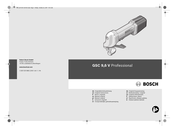Bosch GSC 9,6 V Professional Notice Originale