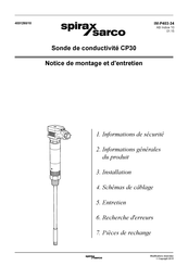 Spirax Sarco CP30 Notice De Montage Et D'entretien