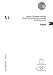 IFM AC010S Notice D'utilisation Originale