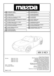 Mazda NE86 V8 170 03 Notice De Montage