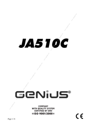 Genius JA510C Mode D'emploi