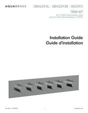 aquabrass SRH3595L Guide D'installation