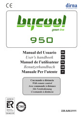 Dirna bycool green line 950 Manuel De L'utilisateur