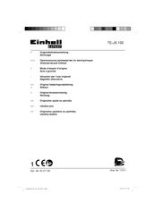 EINHELL Expert 43.211.60 Mode D'emploi D'origine