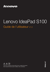 Lenovo IdeaPad S100 Guide De L'utilisateur