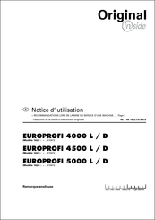 Pottinger 1624 EUROPROFI 5000 L Notice D'utilisation