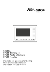 Entrya FACILA FP135 Mode D'emploi Et Installation