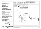 SLV LED OUTDOOR SPIKE SET Mode D'emploi