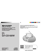 Sharp QT-CD180W Mode D'emploi
