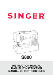 Singer S800 Manuel D'instruction