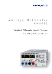 Hameg Instruments HM8001-2 Manuel
